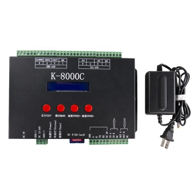 K-8000C programmable DMX/SPI SD card LED pixel controller